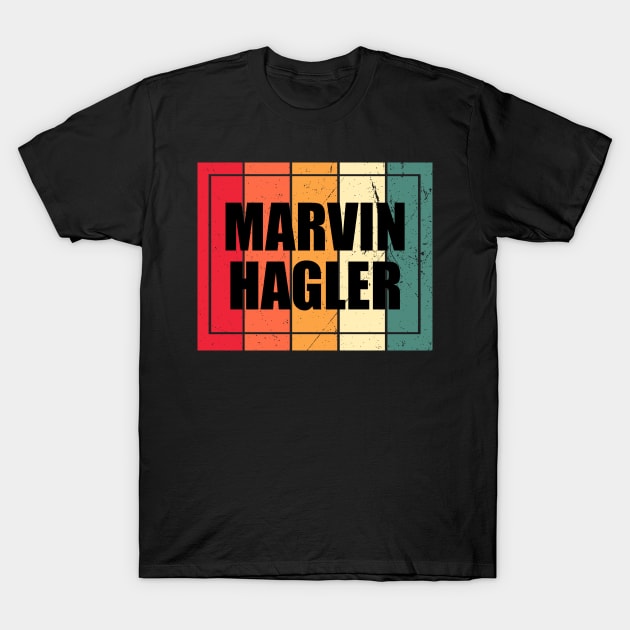 Personalized Marvin Name Vintage Styles Purple Color 70s 80s 90s T-Shirt by Gorilla Animal